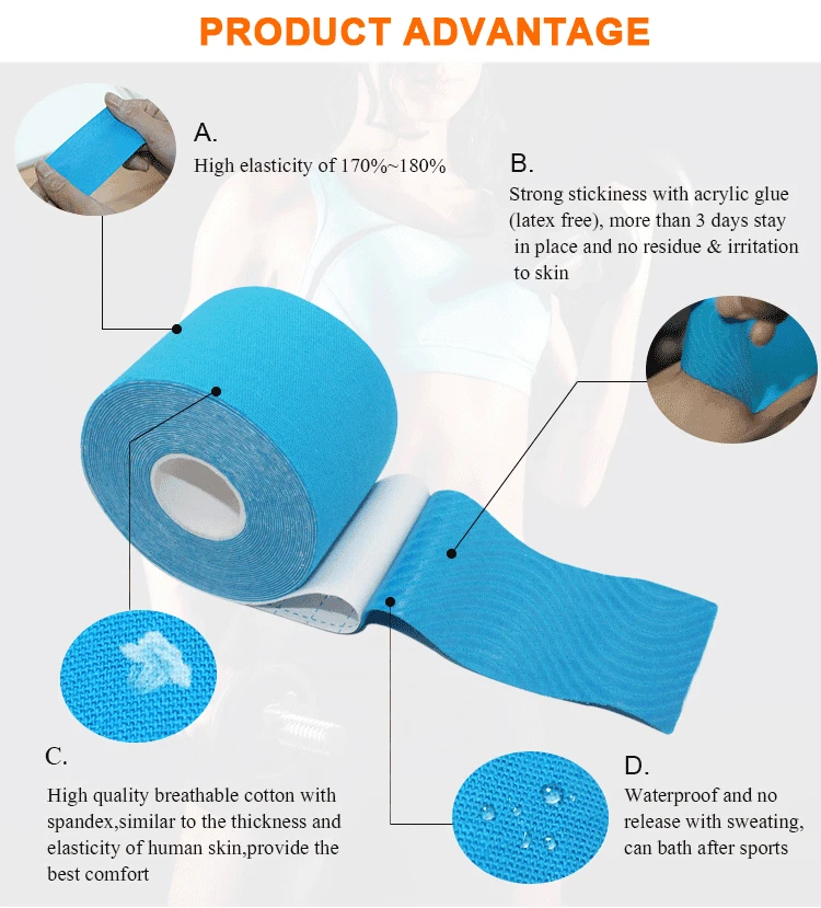 Customized High Quality Kinesios Tape Kinesiology