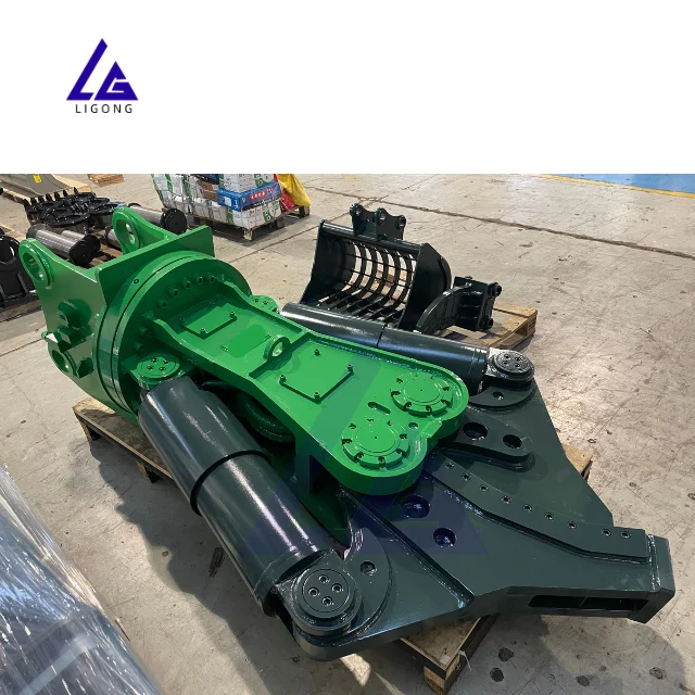 LG Hydraulic Scrap Shear 5-15T Excavator Rotary Shear with strong cutting force and precision