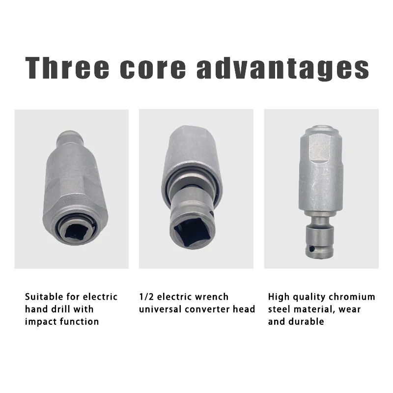 1/2 Electric Wrench Universal Converter Head Electric hammer wrench to electric hammer bit converter