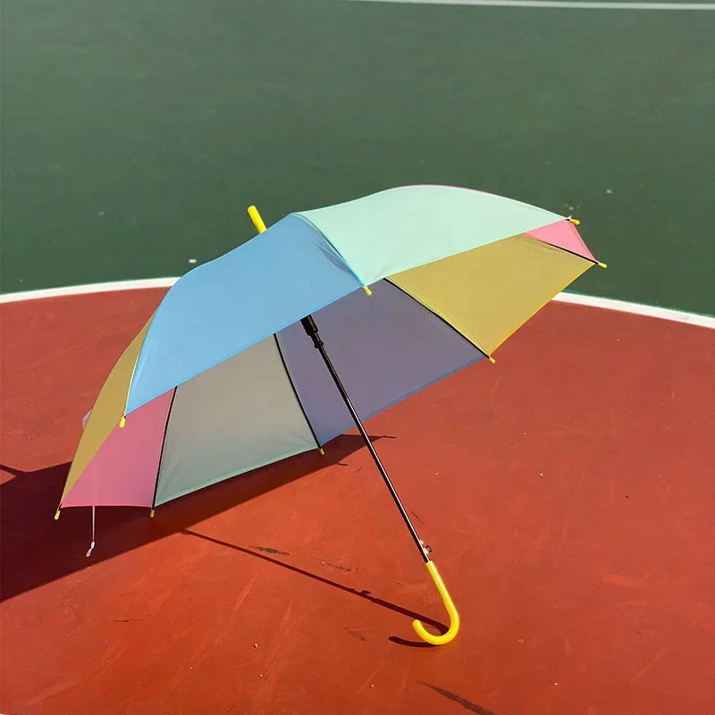 Manufacturer Promotional Colorful Straight Mini EVA 8 Ribs Kids Transparent Umbrella
