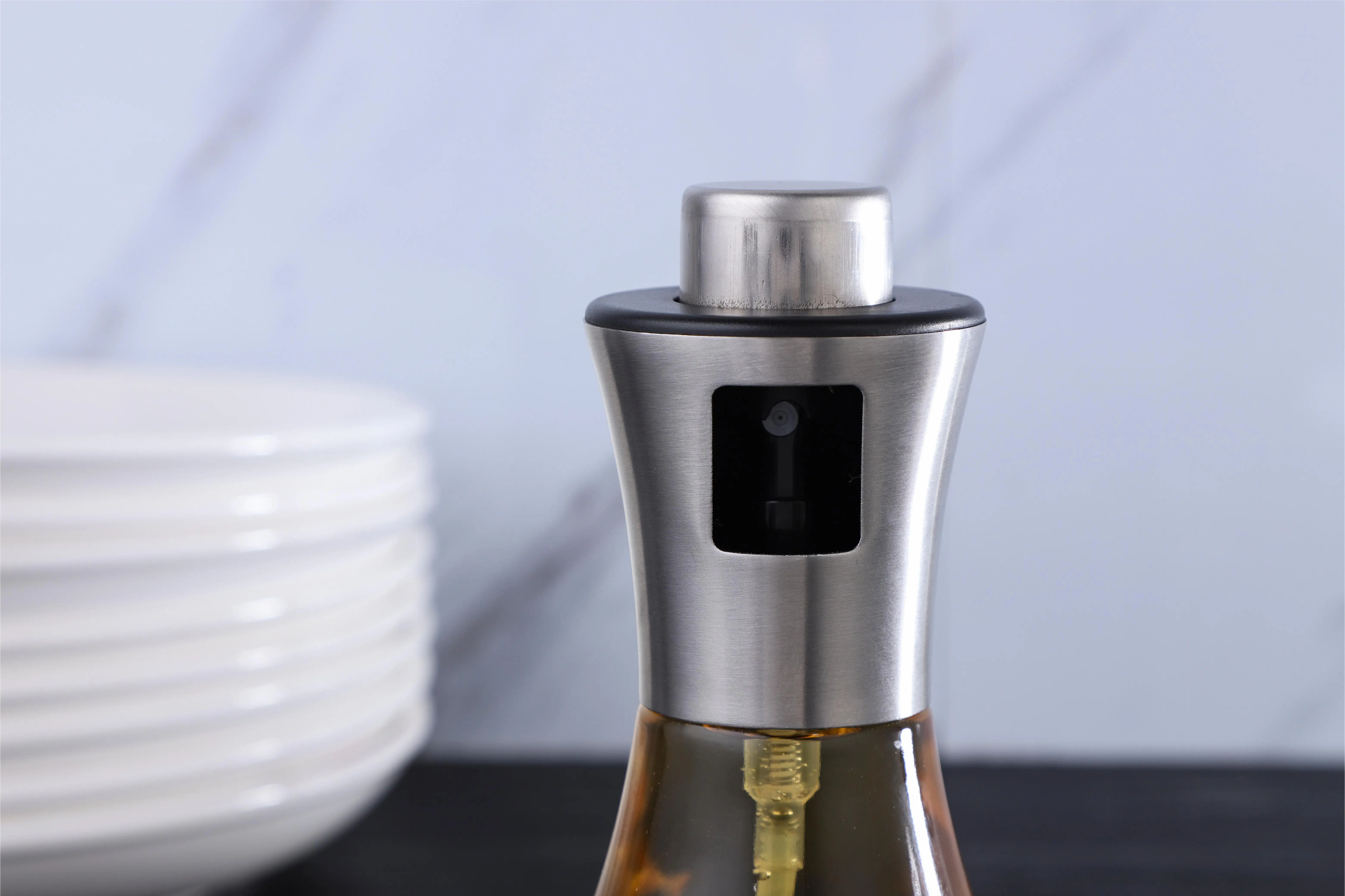 Portable 200ML #304Stainless Steel Cooking Vinegar Olive Oil Sprayer Bottle