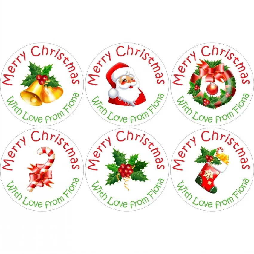 Custom Christmas Art Kids Cute Bubble Puffy PVC Stickers Label