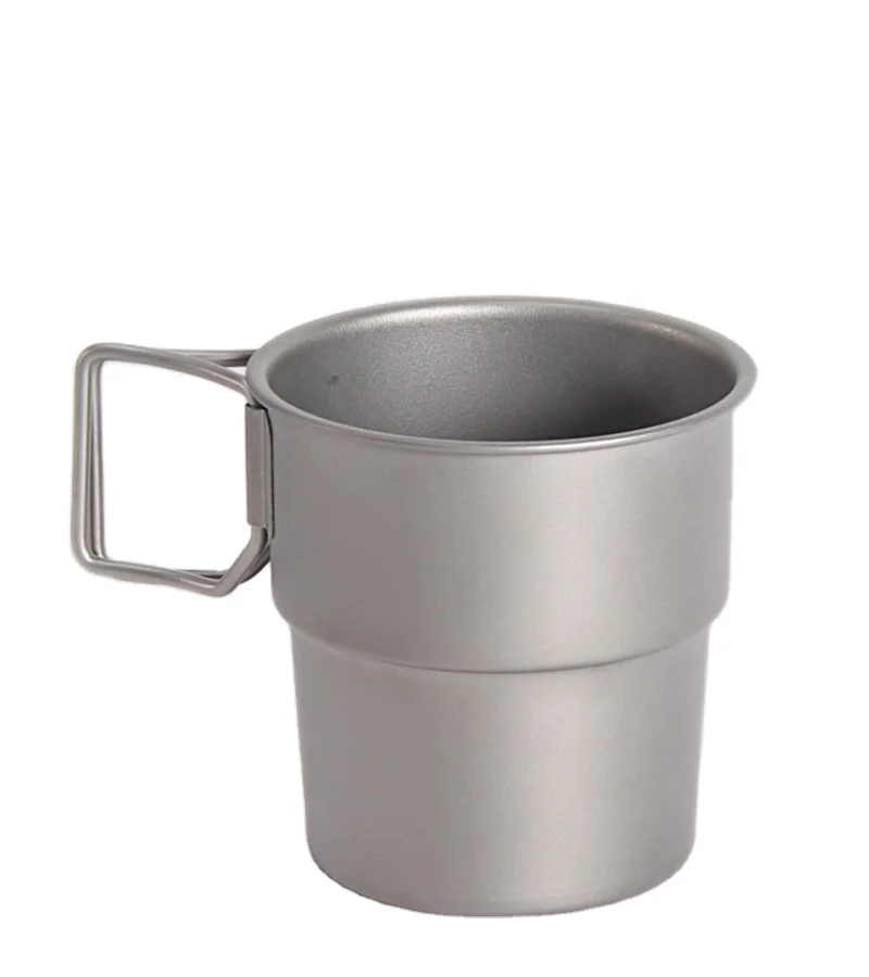 Outdoor camping beer stainless steel water mug 201 double coffee mug