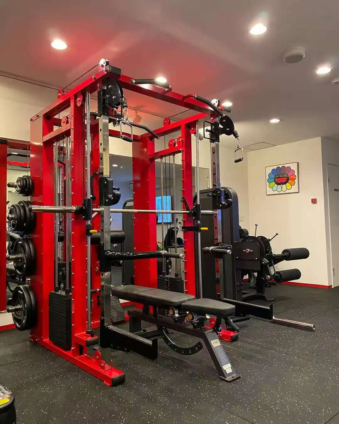 Smith Machine Comprehensive Trainer Commercial Flying Bird Gantry Gym Fitness Equipment Home Multifunctional Squat Rack Fitness