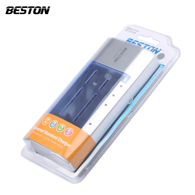 Beston multi-function C821BW universal Smart D,C,AA,AAA,9V rechargeable battery Charger
