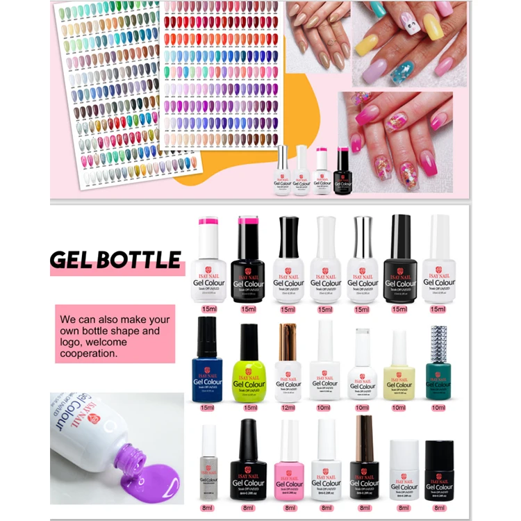 Wholesale Supplies Soak Off Oem Nails Salon Kit Color Set Private Label Logo Nail Art UV Gel Polish