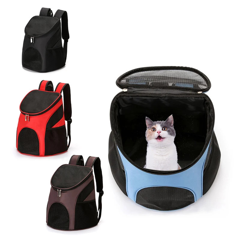 Xianchanpets Factory Direct Sale Small Size Portable Cat Dog Backpack Foldable PC Material with Zipper Closure for Pet Supplies