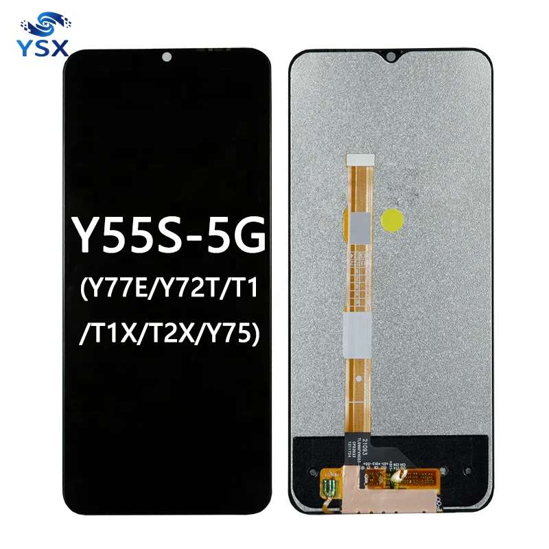 ЖК-дисплей для vivo Y77E Y55s 5G Y72T Y75 экран оригинальный Pantalla vivo Y77E Y55s 5G Y72T Y75 ЖК-дисплей для мобильного телефона vivo T1 T1X T2X