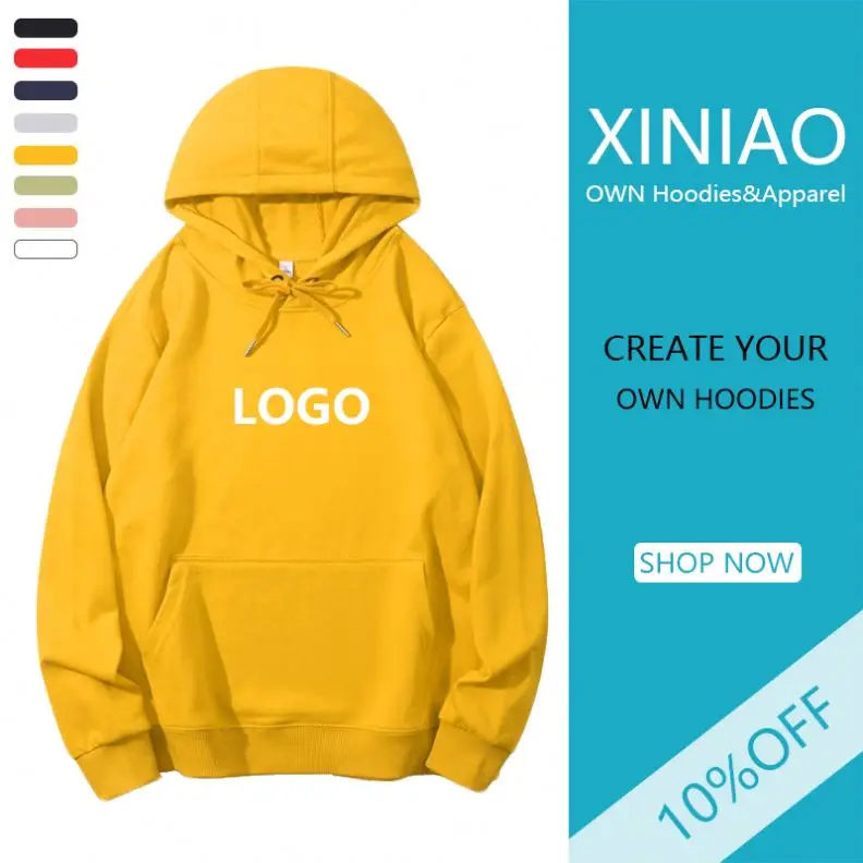 Wholesale High Quality White 100% Cotton Unisex Oversize Hoodies Printing Custom Hoodies