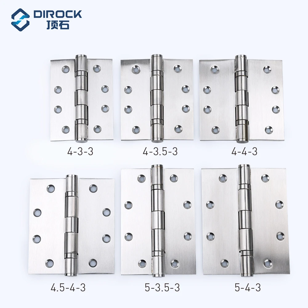DIROCK Brand EN1935 CE Fire Rated Full Mortise Template Drilled Door Hinge 5 in (127mm) A50M-5*4*3