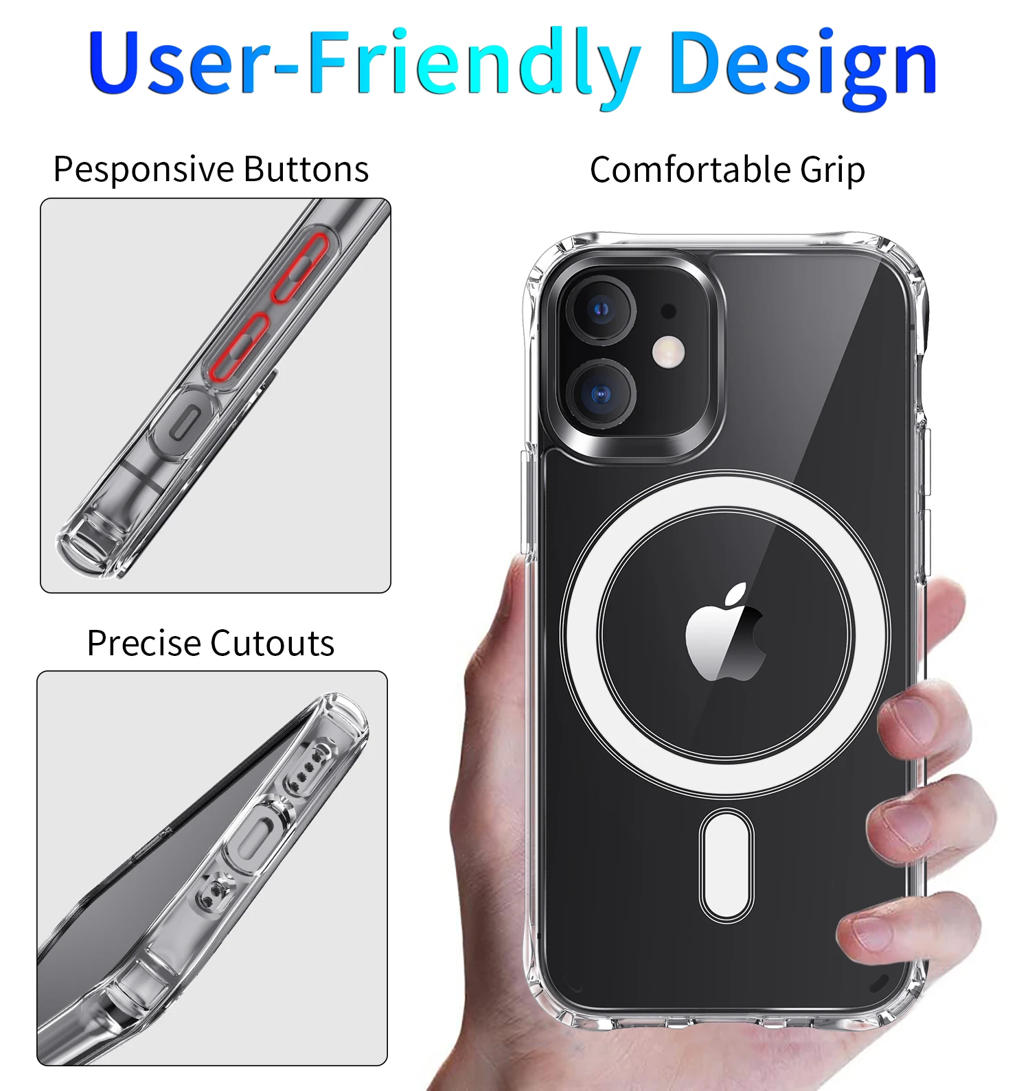2020 Custom Transparent Thin shell Magsafing Magnetic Clear mobile Phone Case for iphone 12/iphone 12 mini/iphone 12 pro max