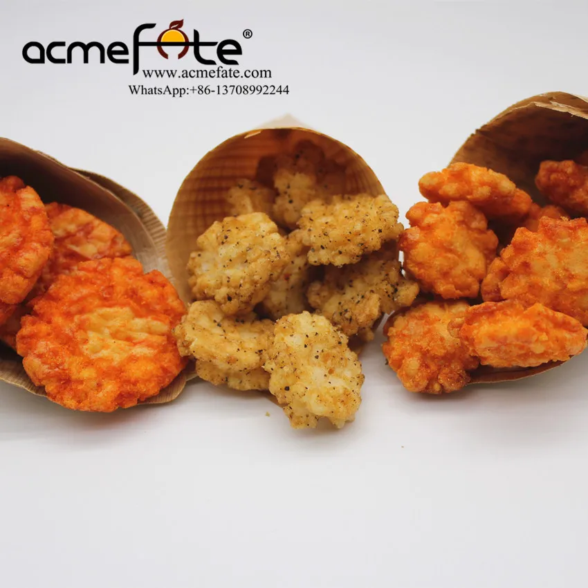 Low Fat Healthy Grain Snack Christmas Rice Cracker Made in China