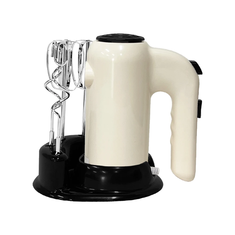 Professional Handheld Electric Frother Mixer Machine Cake Dough Egg Immersion Blender Whisk with Base of Storage for Kitchen Use