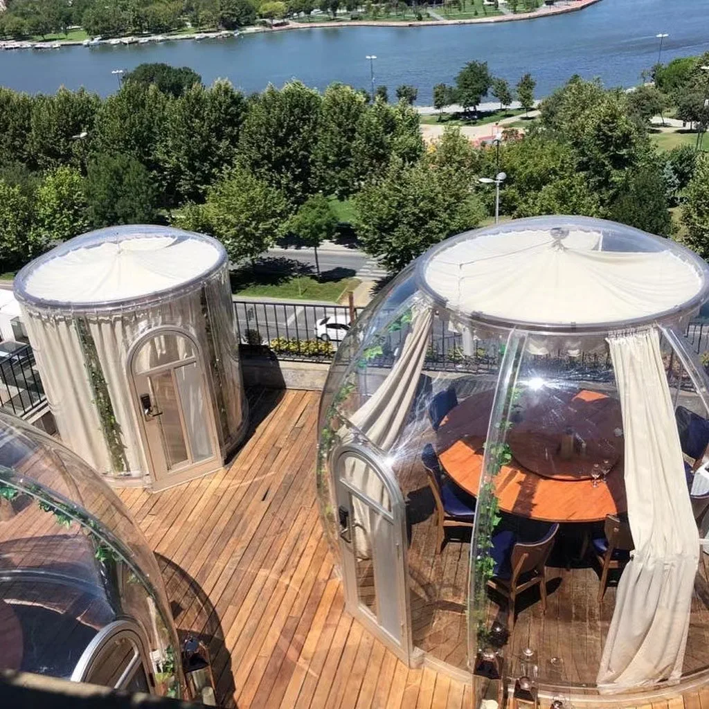 Popular Smart Star Room Polycarbonate Dome Tent Hotel Transparent Prefab Dome House