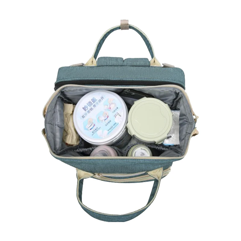 Mummy Travel Foldable Bed 3 in 1 Multifunction Polyester Fashionable Baby Diaper Bag Set