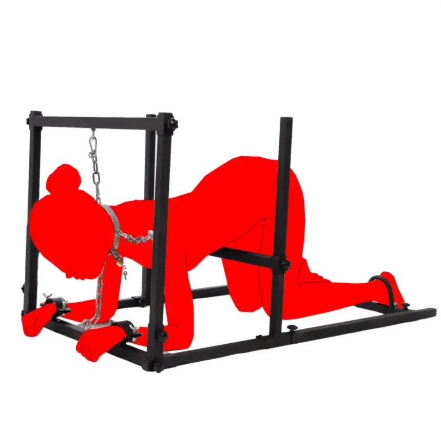 Multi-function Detachable Sex Furniture Chair Adult Sex Games BDSM Bondage Equipment Slave Handcuffs Erotic sex toy online%