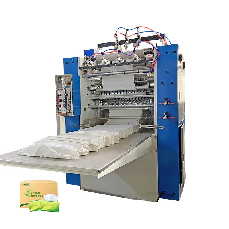 Young Bamboo v fold 3 line facial tissue machine soft facial tissue paper machine price
