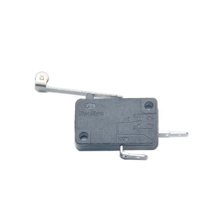 Micro switch 16a 250vac mini electric micro switch Straight lever normally open with 28 roller lever
