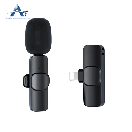 Factory wholesale Price Portable Live Interview Outdoor Mini Noise Cancelling Lapel Mic Wireless Stereo Lavalier Microphone
