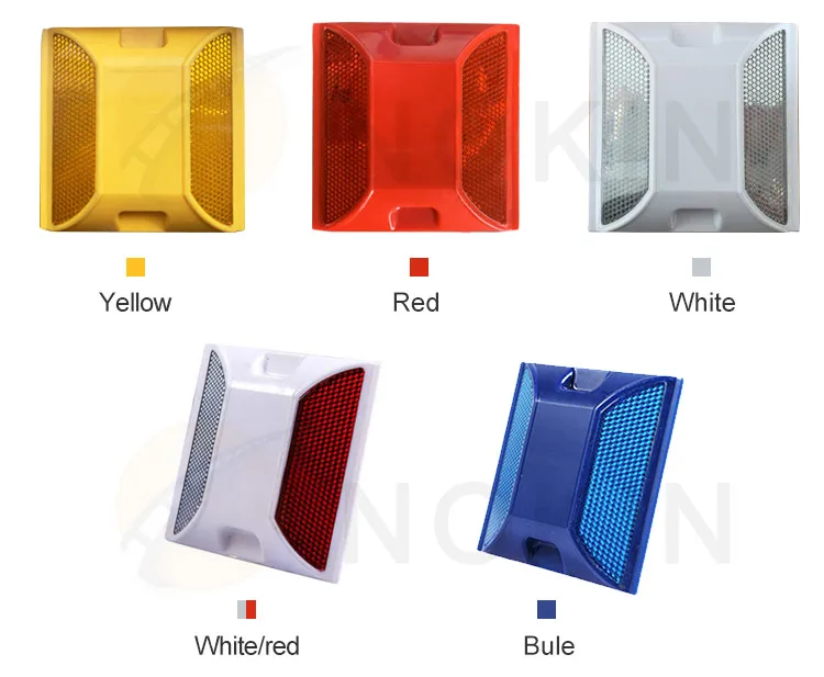 Highway reflector 3-M reflective plastic cat eyes Road stud raised pavement marker tacha reflectiva vialeta tachas viales