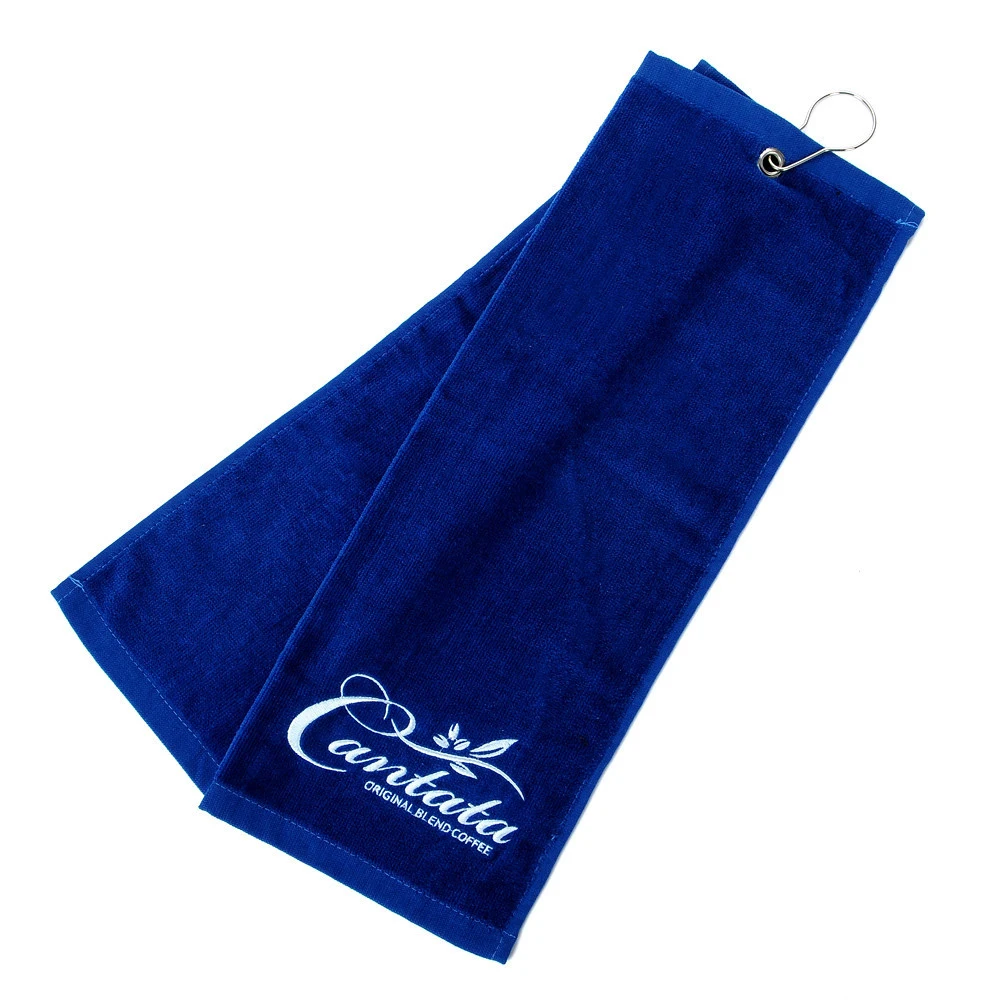 
Pure cotton golf towel with hole buckle 