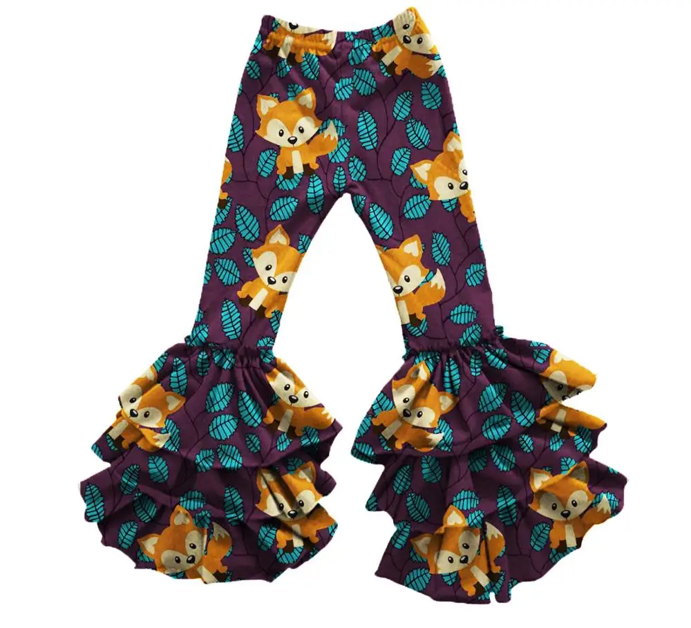 Newest Children Leggings Pants For Girls Comfortable Toddler Girl Bell Bottoms Pants Baby Girl Fashion Pants Print Trousers