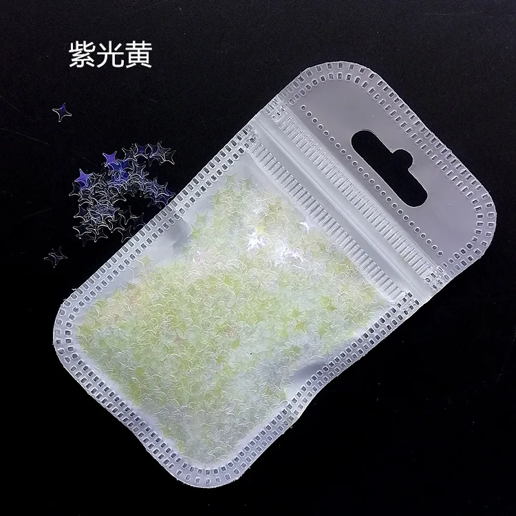 2021 Nail sequin thin style star super flash 4mm nail ornament