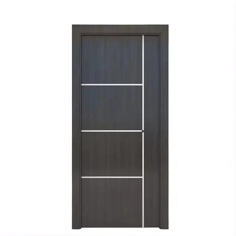 China Supplier Wholesale Interior Exterior Door Cheap WPC Solid Wooden Home Doors for House Room