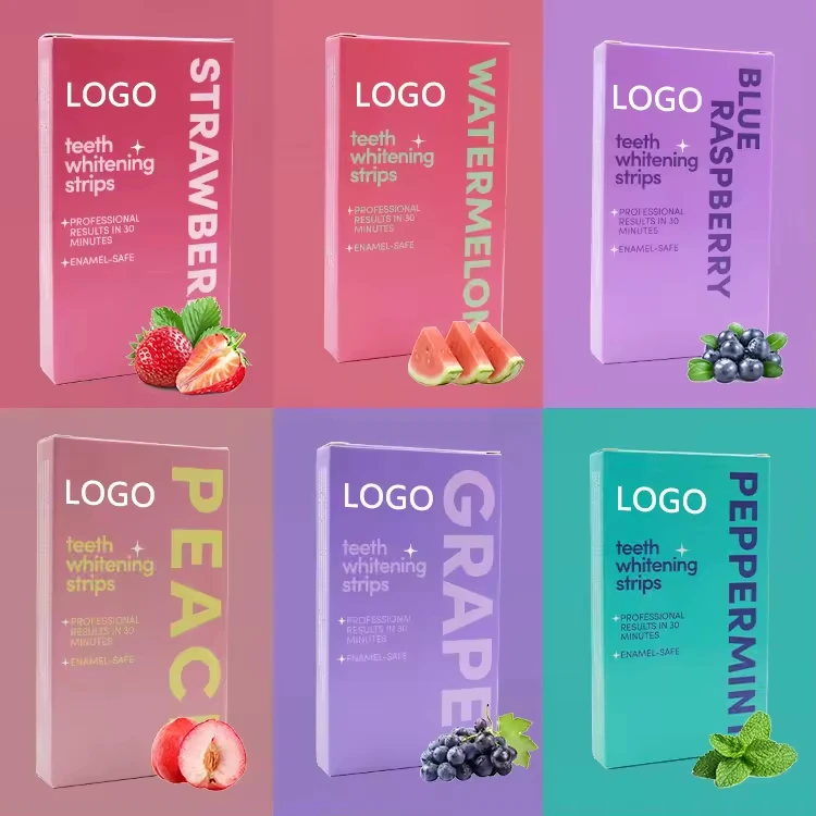 Neateeth Fruity Flavored Teeth Whitening Strips No Chemical Taste PAP Peroxide Free Teeth Strips