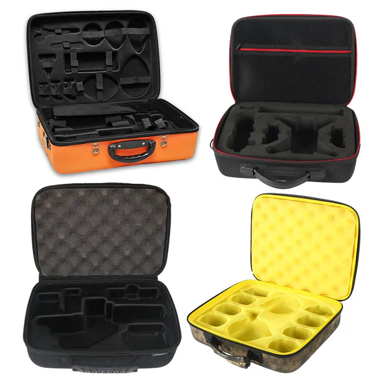Factory custom carrying portable protective storage box case EVA hard shell case EVA tool case with foam
