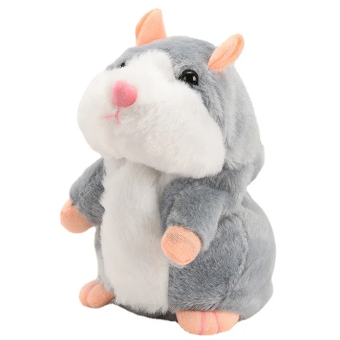 peluches kawaii Customised electric plush toy animals can talk cute little hamster rabbit plush toys
