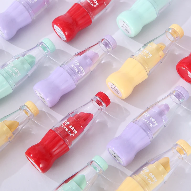 2023 New Arrival Scanlon Manufacture Fruit Scent Lip Balm Jar Custom Private Label Moisturizing  Natural Beeswax Lip Care