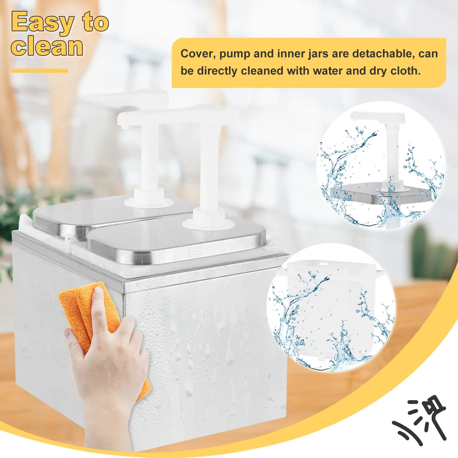 Dontalen Good Quality Big Sauce Dispenser Commercial Sauce Bottle Dispenser Dispenser Sauce For Kitchen Machine For Restaurant