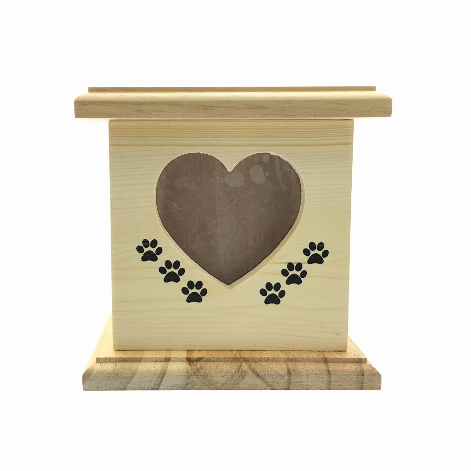 2023 Factory Custom Unique Cheap Dog Cat Pet Casket Animal Coffin Box Wooden Pet Cremation Urns