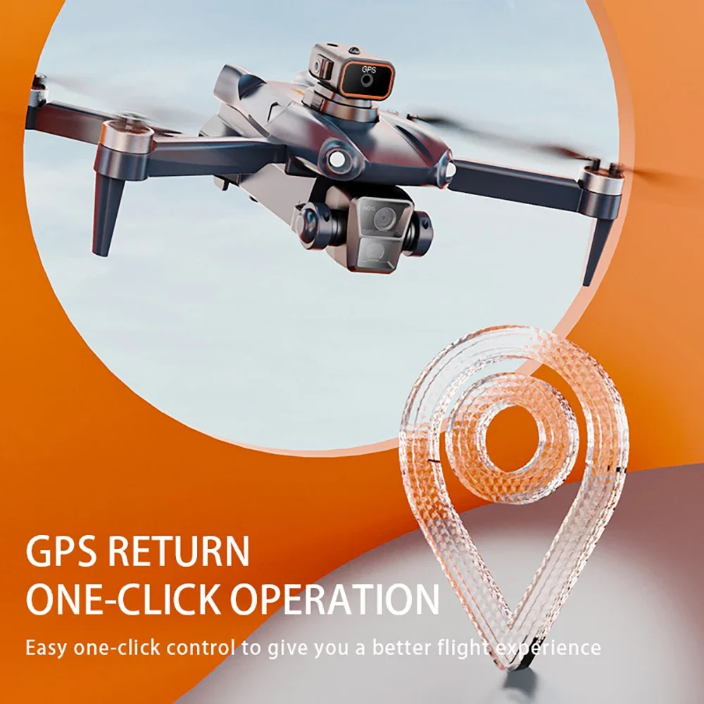 New professional drone with high-definition three cameras 360 degree obstacle avoidance brushless foldable quadcopter GPS