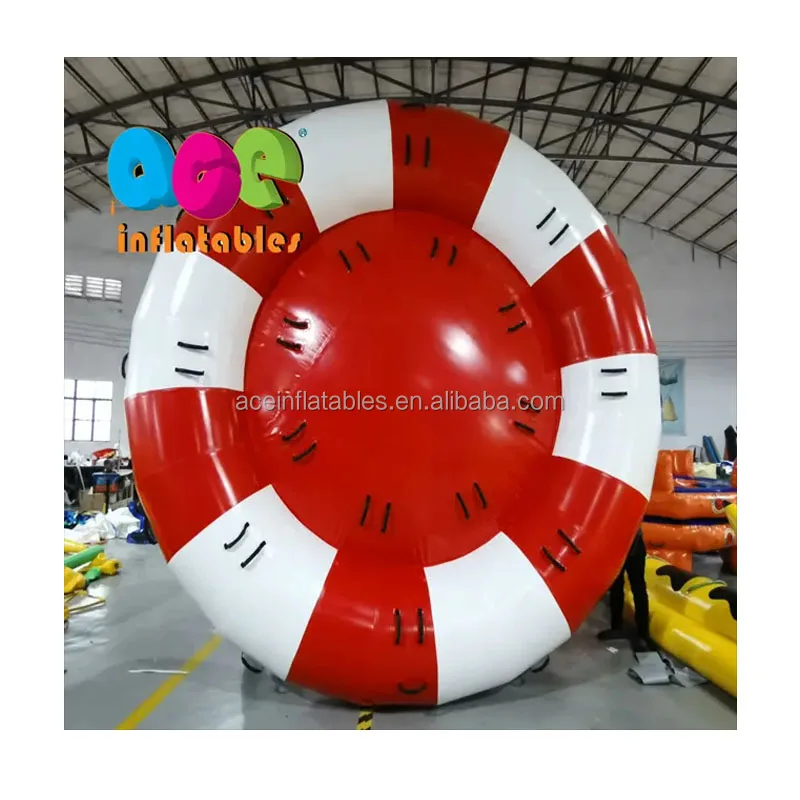 100% PVC tarpaulin material Aqua Twister commercial inflatable Disco towable boat