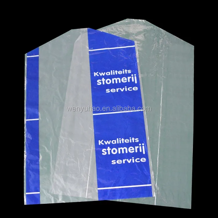 Custom Printed Clothes Packaging Roll Bag clear Storage Plastic Garment Cover Dry Clean Bags