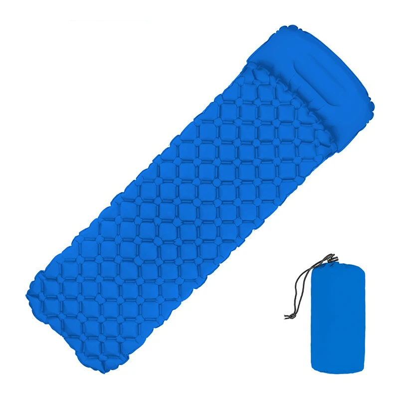 
Outdoor Folding Ultralight TPU Air Backpacking Camping Mattress Inflatable Sleeping Mat Pad With Pillow 