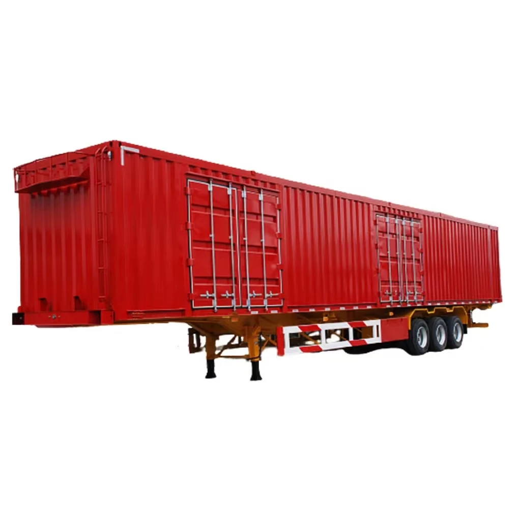 Heavy Duty 40ft Container Type Box Transport Van Semi Trailer Truck Cargo Carrier Trailers
