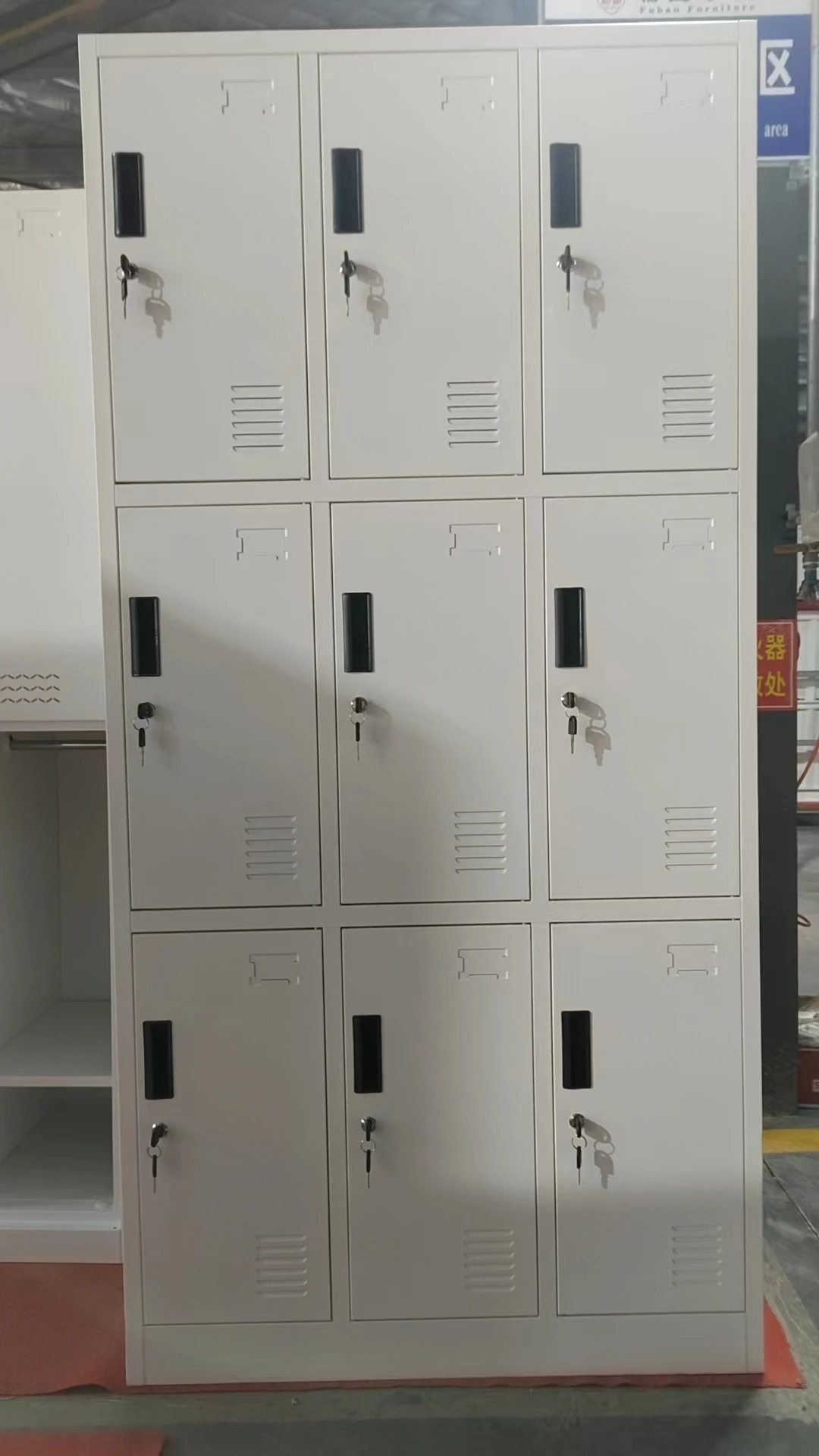 Metal Locker Locker Cabinet Metal 9 Door Cabinet Office Cabinet Wholesale Prices