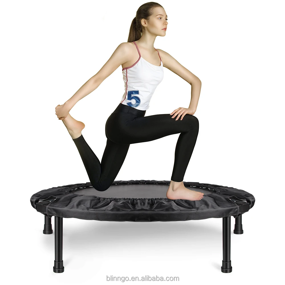 Professional 40 Inch Trampoline Manufacturer Indoor Outdoor Round Fitness Trampoline Load 300 Pounds