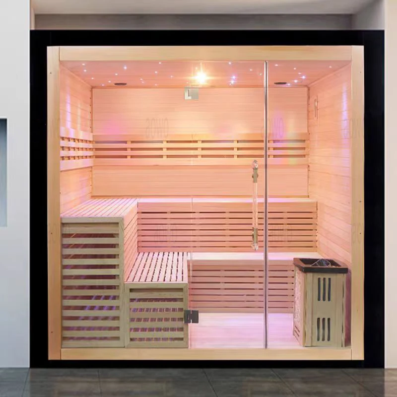 China Hot Sale portable sauna room spa care products infrared infrared sauna and square wooden Dry Sauna Rooms