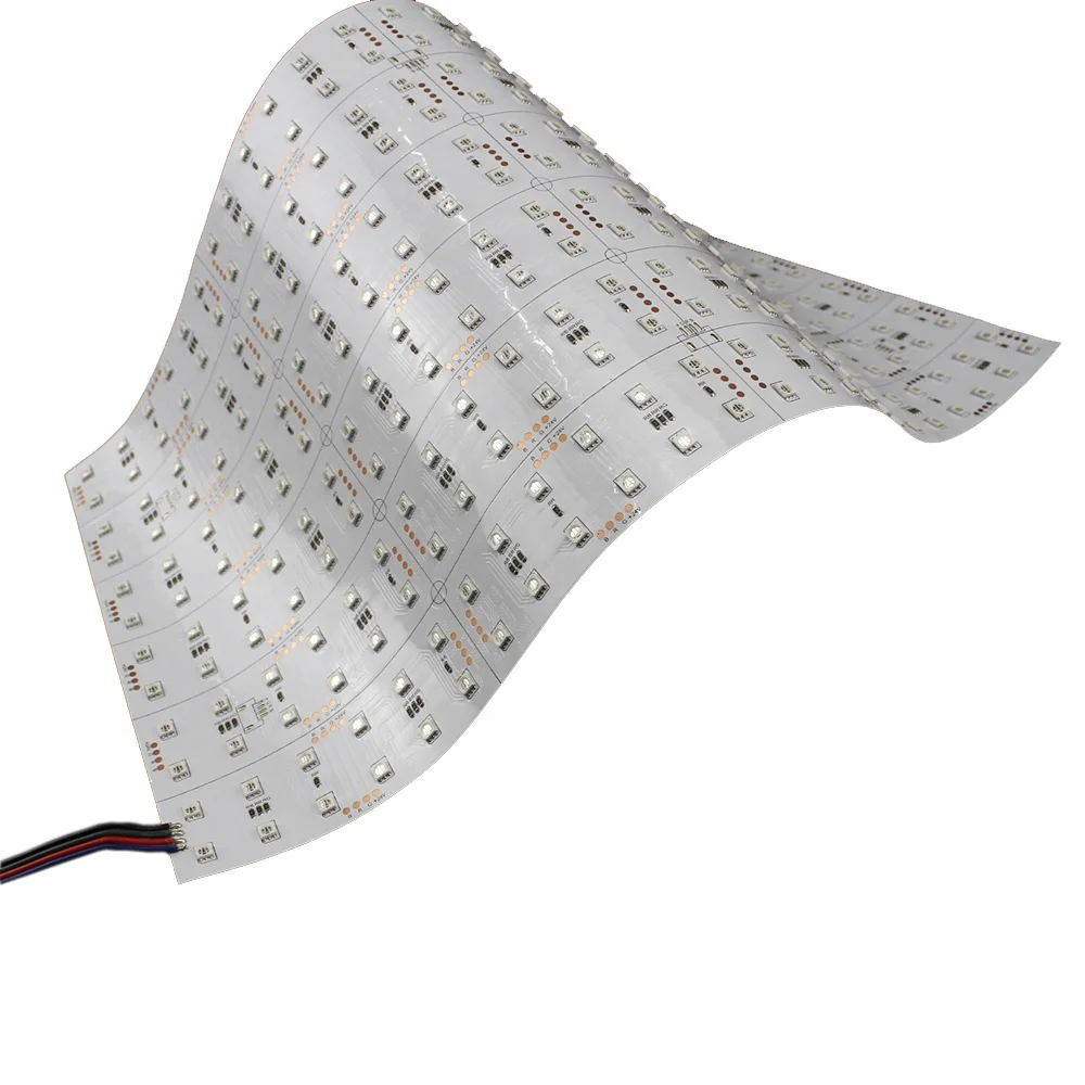 Factory Supply 5050 RGB Panel Flexible Backlight RGB color flexible led sheet for lighting box