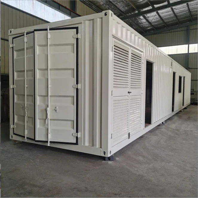 20ft 40ft Shipping Container House Soundproof Diesel Generators Container