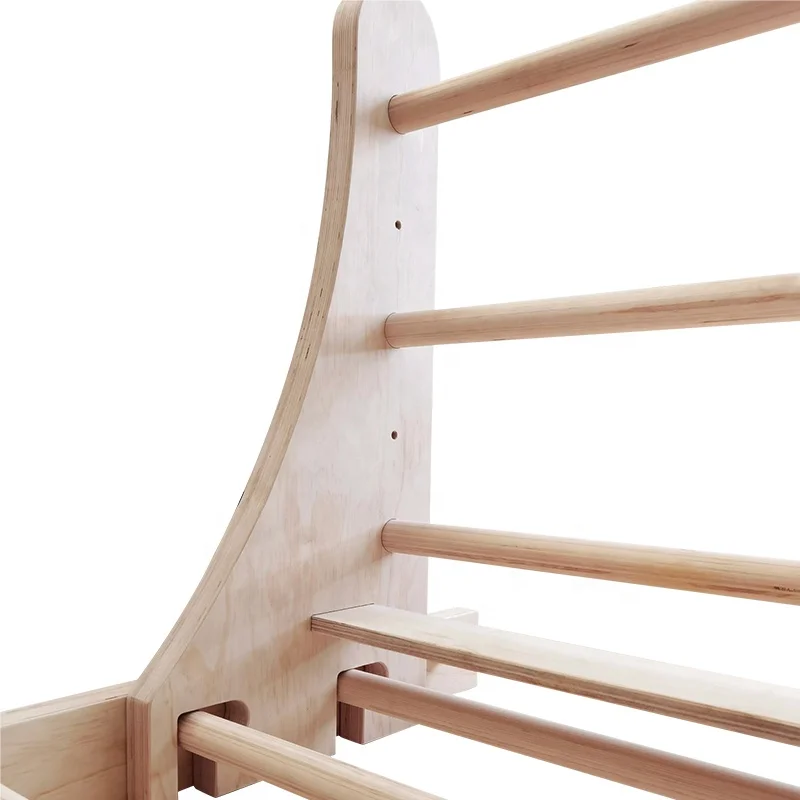 Cross Agility Training Wooden Pull Up Bar Climbing Wall Swedish Ladder