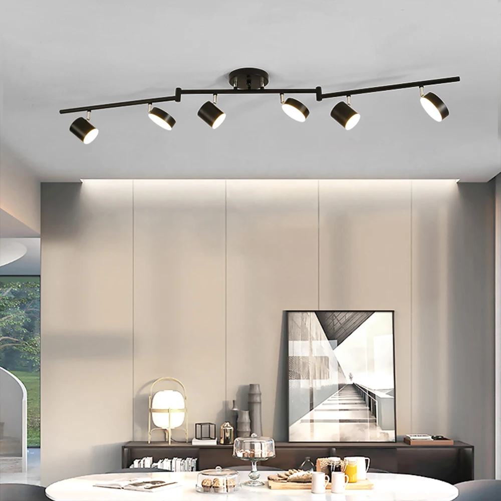 Modern Nordic Led Golden and Black Ceiling Spotlight Lighting Lamps for Home Living Room Bedroom Kitchen Bathroom