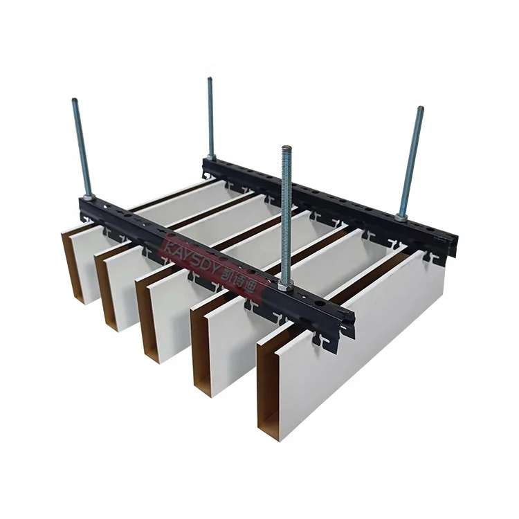 Low Price Aluminum Wooden Grain Linear Baffle Ceiling Decorative Metal Strip Aluminum Ceiling