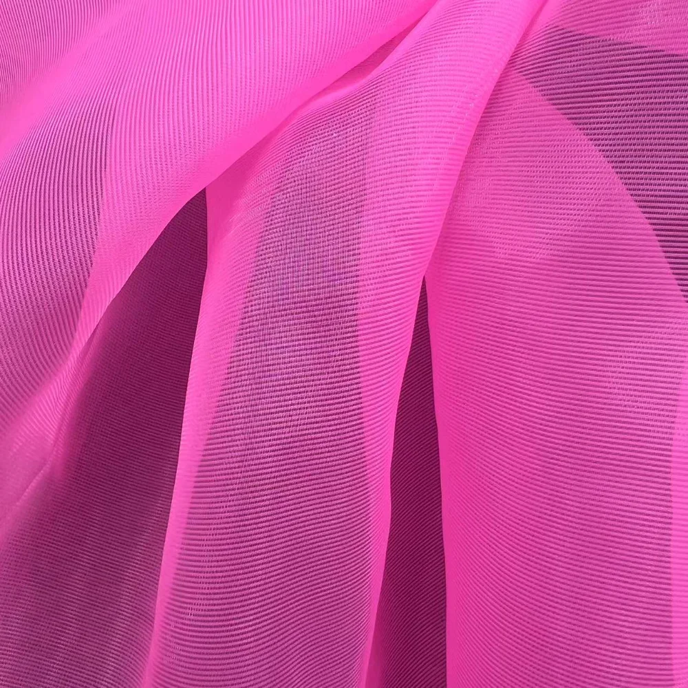 Strong Light Nude Corset Net Mesh Tulle fabric Organza Mesh Fabric organza frock fabric for girl