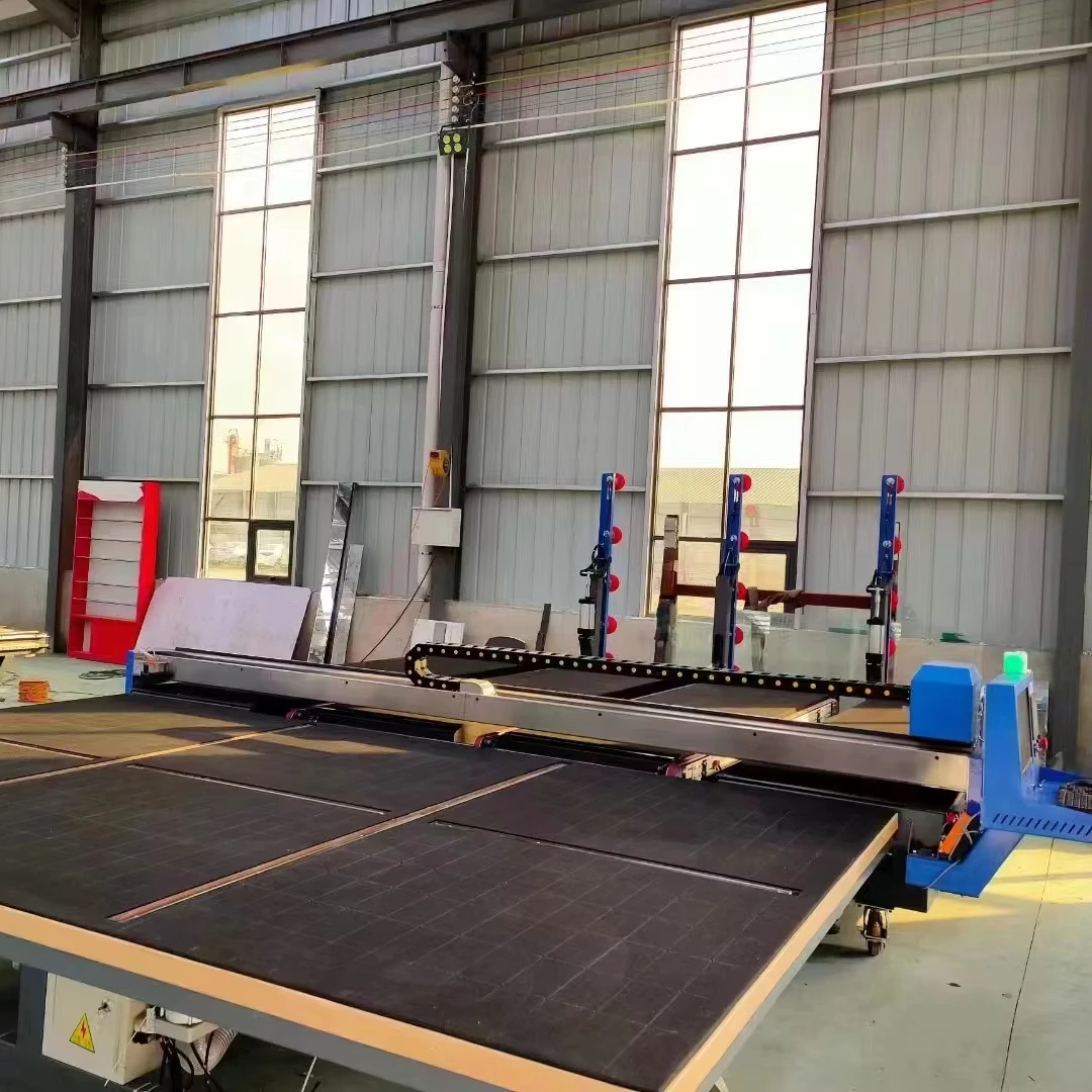 TANPU Big Size CNC Multifunction Glass Cutter Glass Loading Machine Glass Cutting