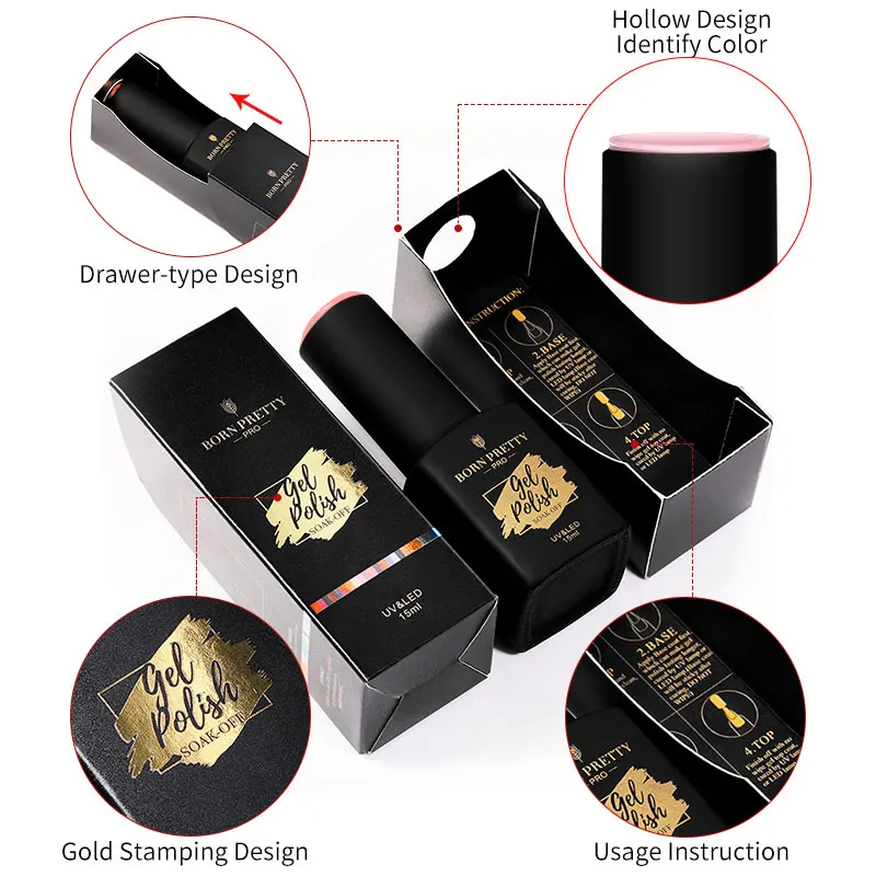 BORN PRETTY Profesional Milky Rubber Base Coat Gel Nail Polish Non-Toxic Scentless Camouflage Color Ruber Base 15ml